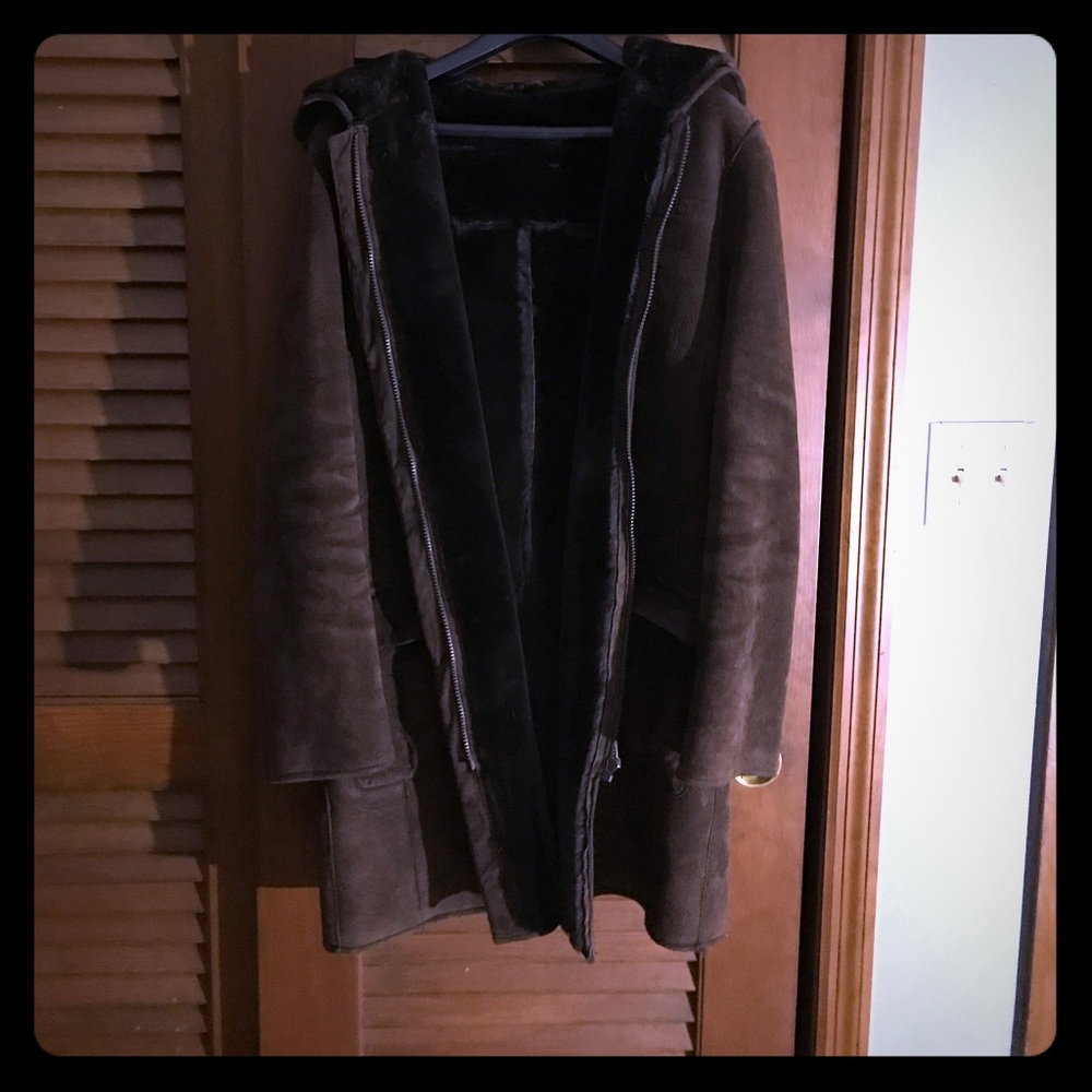 🔥KENNETH COLE REACTION🔥warm suede coat🔥MEDIUM